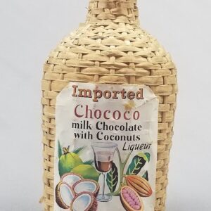 Chococo Wicker Wrapped Liqueur Bottle